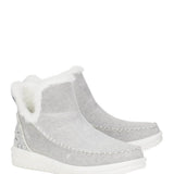 HEYDUDE Women’s Camden Brushed Cozy Booties in Grey