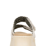 HEYDUDE Delray Slide Surf Baja Sandals for Women in Tan/Multi
