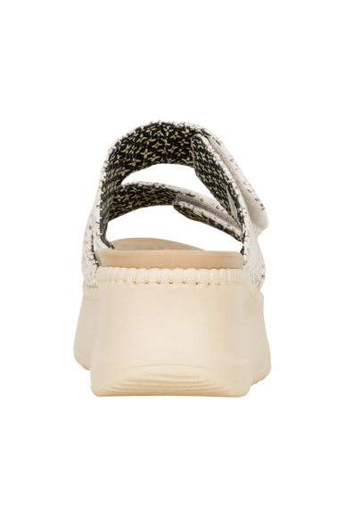HEYDUDE Delray Slide Surf Baja Sandals for Women in Tan/Multi