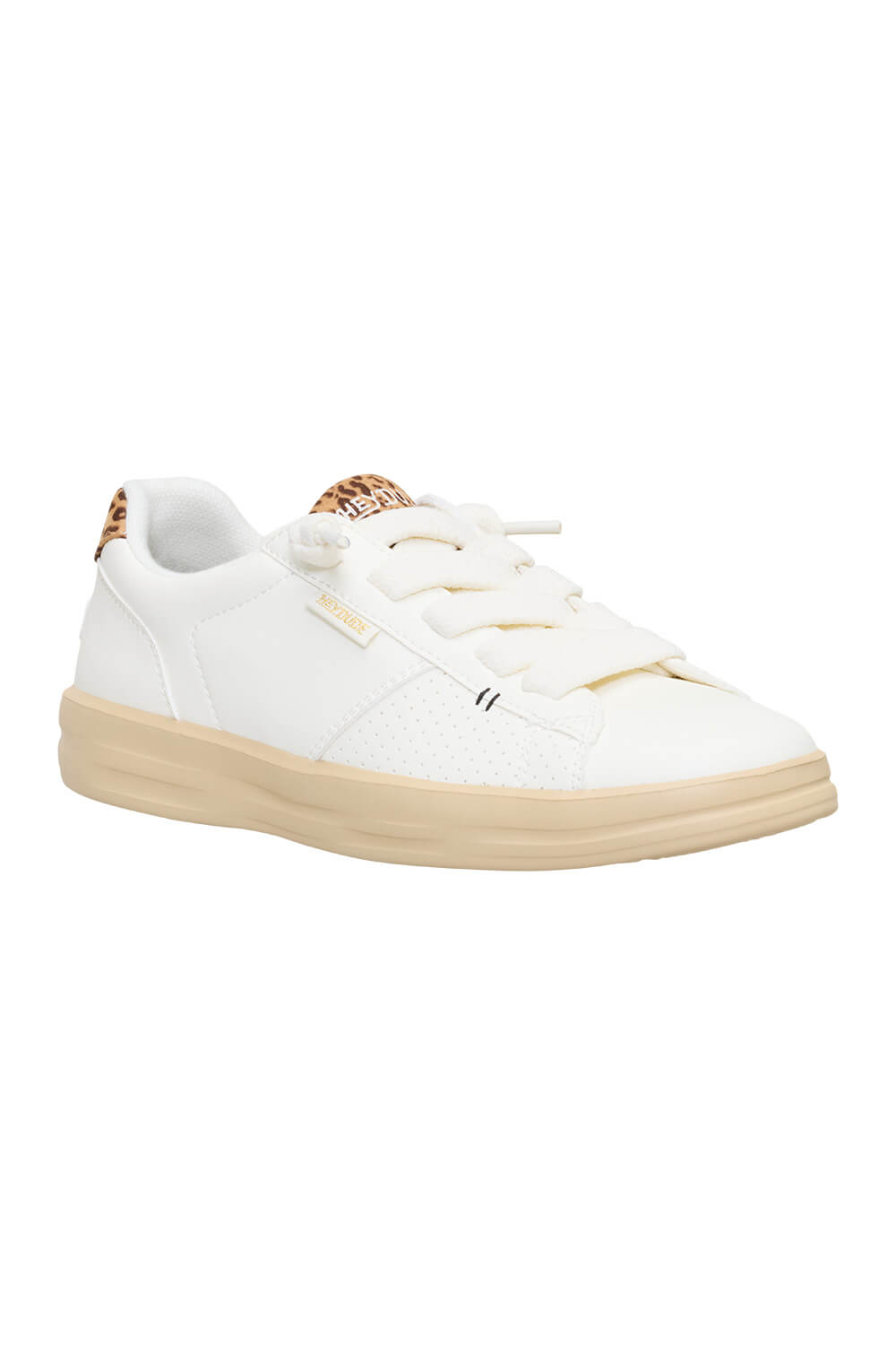 HEYDUDE Women’s Karina Duo Sneakers in Egret/Leopard