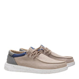 HEYDUDE Men’s Paul Washed Shoes in Doeskin Tan