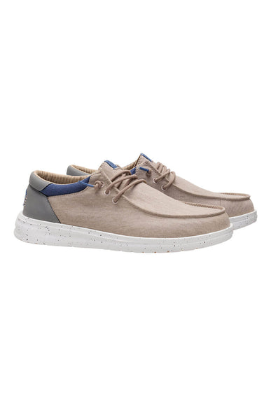 HEYDUDE Men’s Paul Washed Shoes in Doeskin Tan