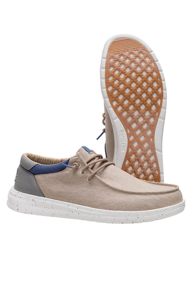 HEYDUDE Men’s Paul Washed Shoes in Doeskin Tan