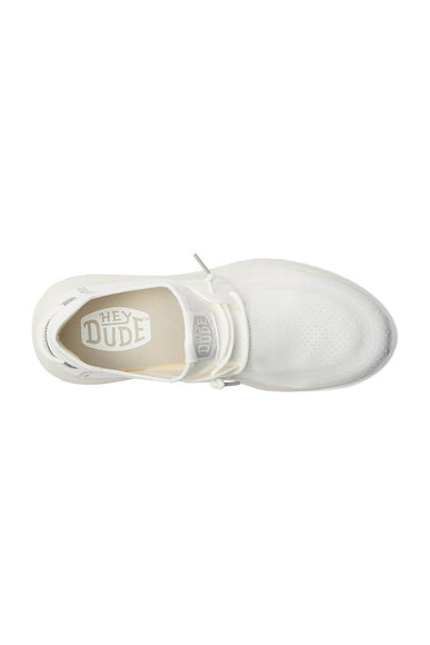 HEYDUDE Men's Sirocco Perf Mesh Shoes in White