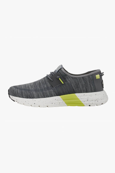 HEYDUDE Men's Sirocco Sport Mode Shoes in Heather Grey Charcoal