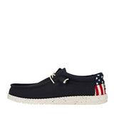 HEYDUDE Men’s Wally Americana Shoes in Navy