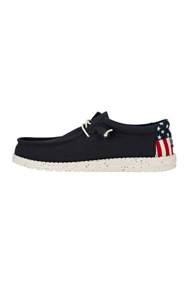 HEYDUDE Men’s Wally Americana Shoes in Navy
