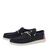 HEYDUDE Men’s Wally Americana Shoes in Navy