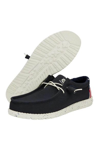HEYDUDE Men’s Wally Americana Shoes in Navy