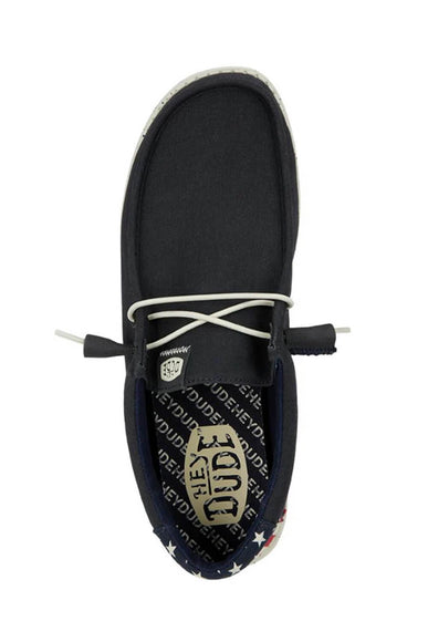 HEYDUDE Men’s Wally Americana Shoes in Navy