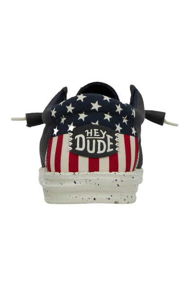 HEYDUDE Men’s Wally Americana Shoes in Navy