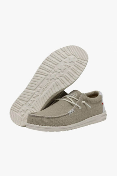 Hey Dude Shoes Wally Braided Shoes for Men in Off White