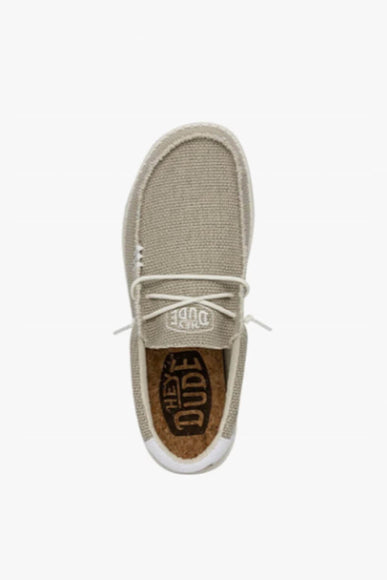 Hey Dude Shoes Wally Braided Shoes for Men in Off White
