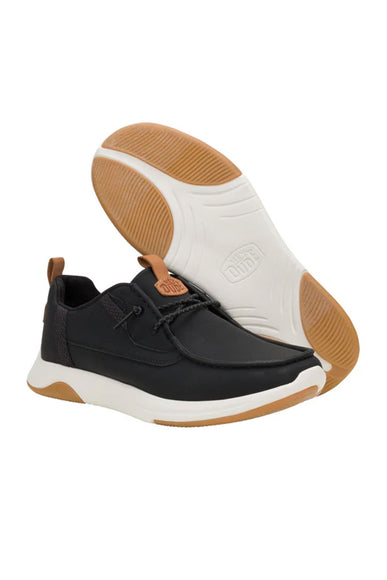 HEYDUDE Men’s Wally Drift Classic Shoes in Black