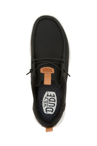 HEYDUDE Men’s Wally Drift Classic Shoes in Black