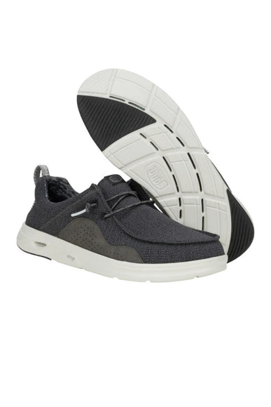 HEYDUDE Men’s Hey2O Mesh Shoes in Black/Grey