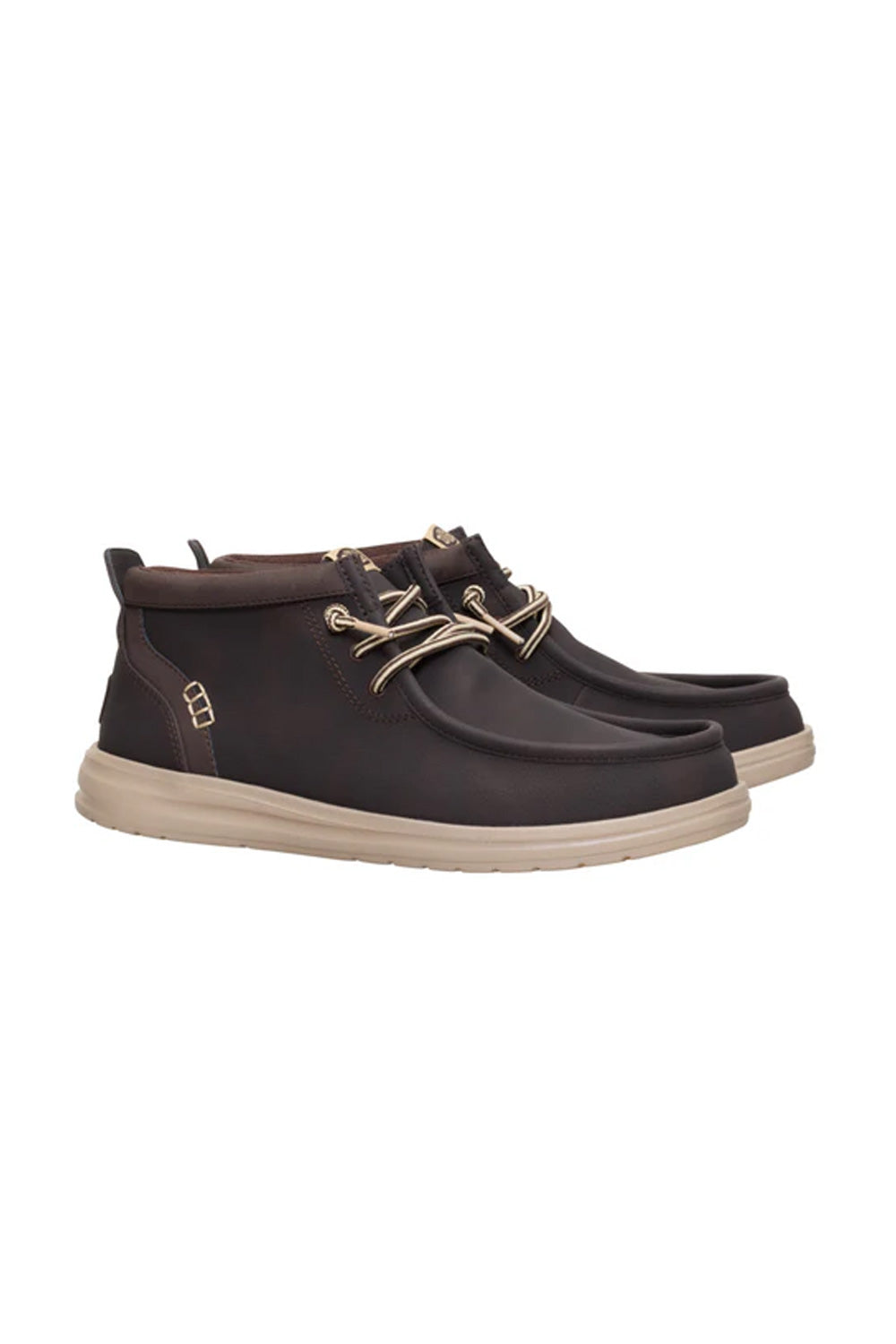 HEYDUDE Men's Wally Mid Gripr Classic in Mole Brown