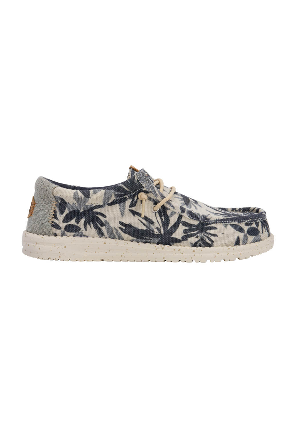 HEYDUDE Men's Wally Jute Shoes in Egret Cloud Blue | 43087