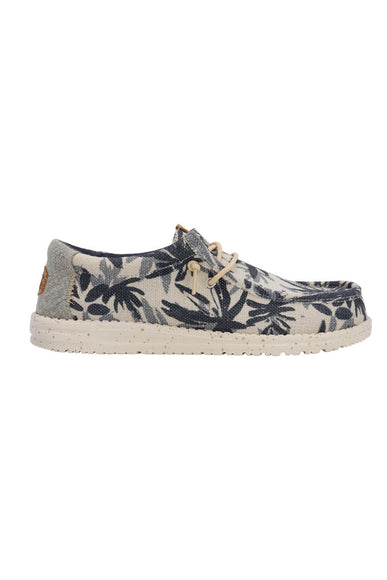 HEYDUDE Men’s Wally Jute Shoes in Egret Cloud Blue
