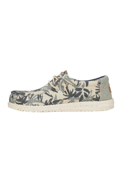 HEYDUDE Men’s Wally Jute Shoes in Egret Cloud Blue