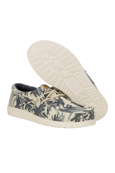 HEYDUDE Men’s Wally Jute Shoes in Egret Cloud Blue