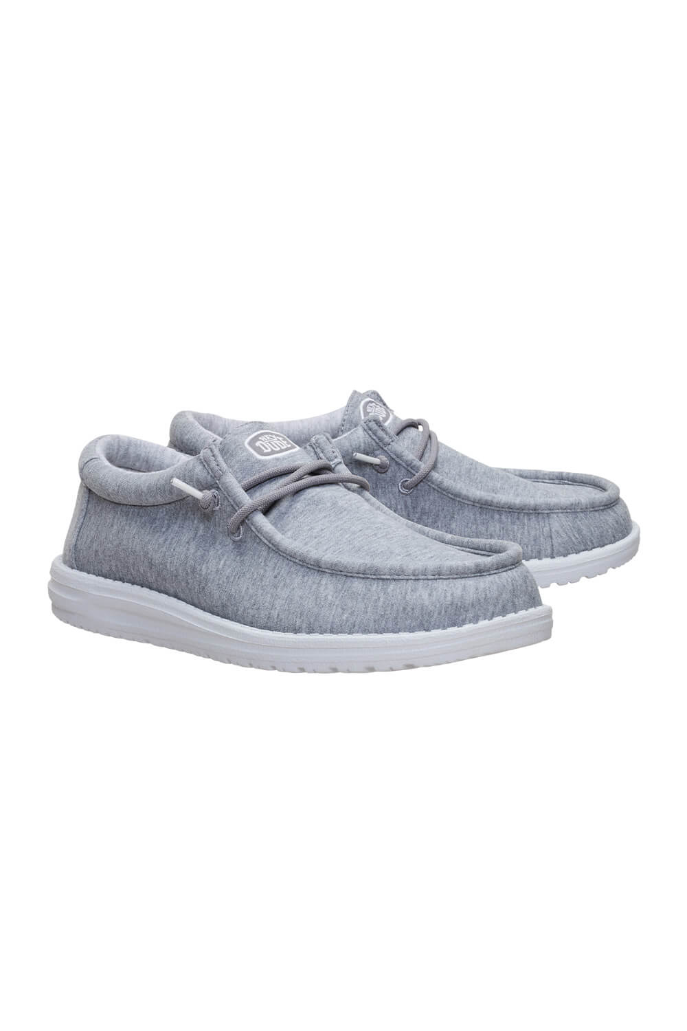 HEYDUDE Men’s Wally Stretch Jersey Shoes in Grey