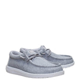 HEYDUDE Men’s Wally Stretch Jersey Shoes in Grey