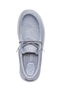 HEYDUDE Men’s Wally Stretch Jersey Shoes in Grey
