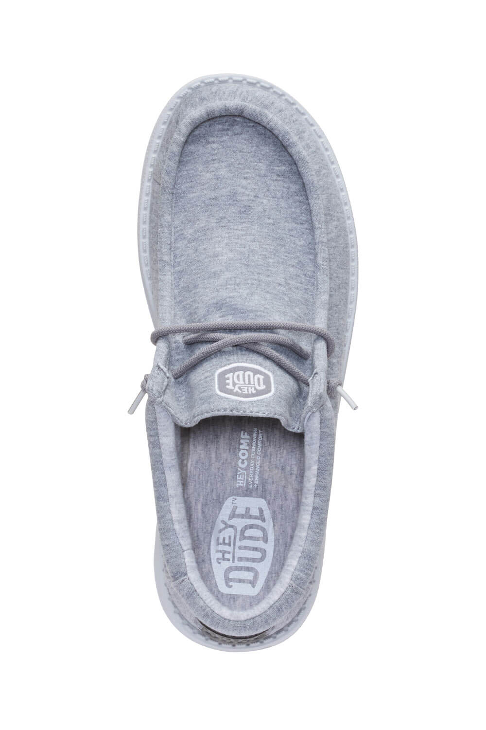 HEYDUDE Men’s Wally Stretch Jersey Shoes in Grey