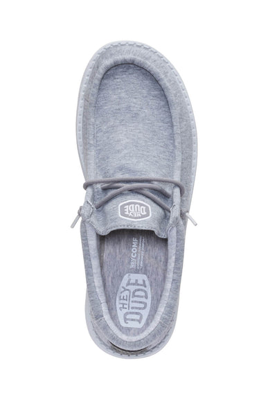 HEYDUDE Men’s Wally Stretch Jersey Shoes in Grey