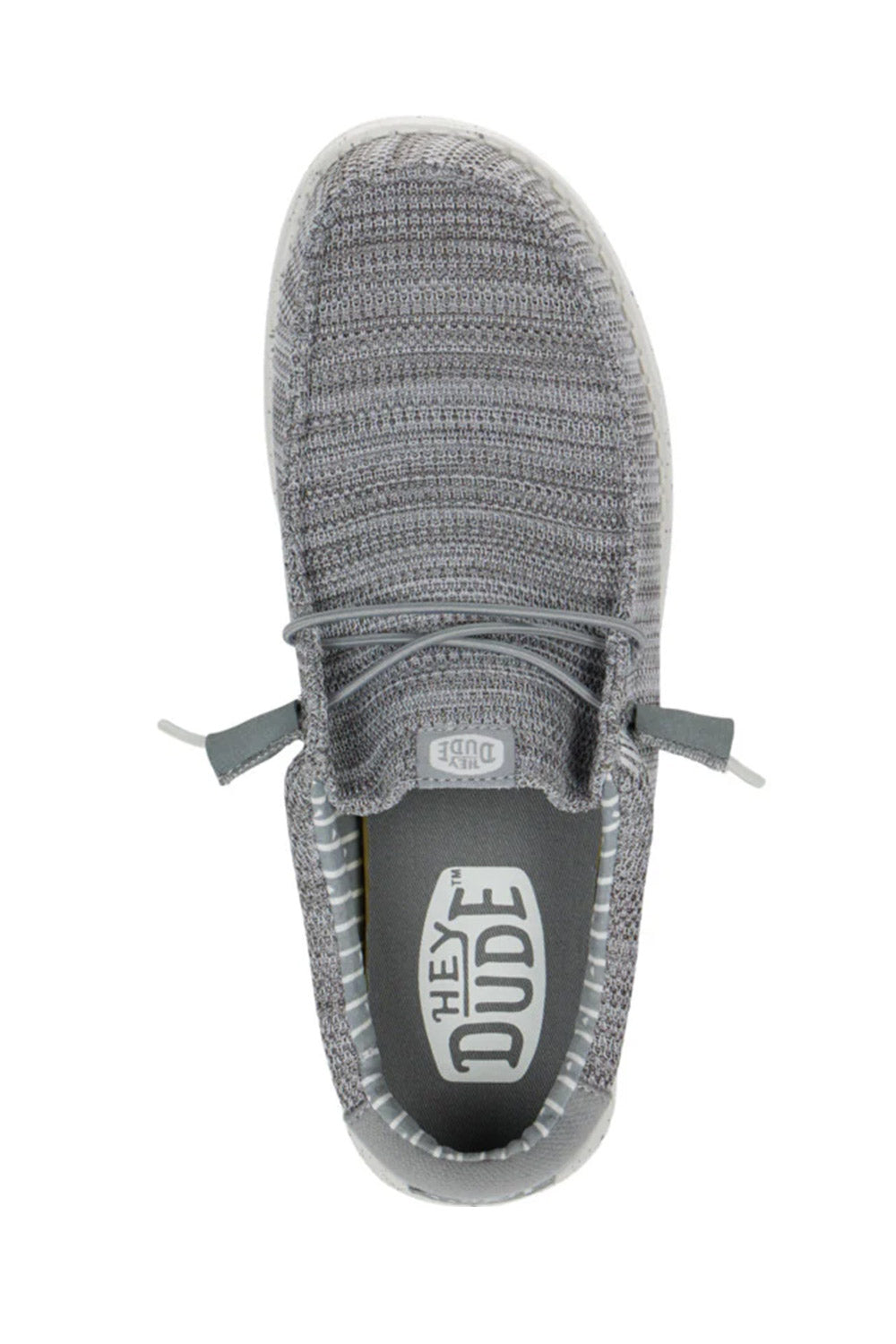 HEYDUDE Men’s Wally Stretch Sox Shoes in Grey