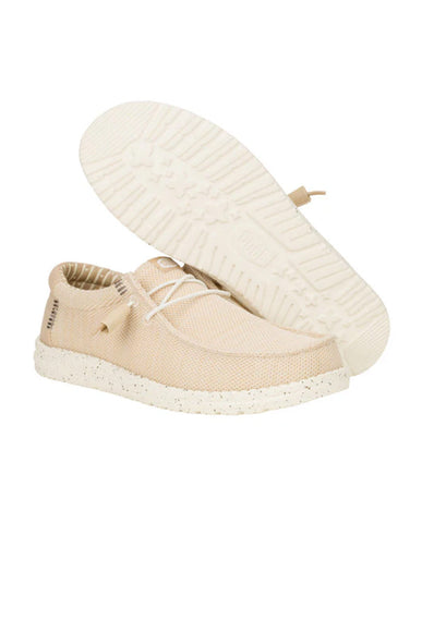 HEYDUDE Men’s Wally Stretch Sox Shoes in Irish Cream