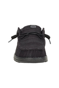 HEYDUDE Men’s Wally Stretch Sox Shoes in Black