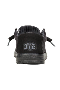 HEYDUDE Men’s Wally Stretch Sox Shoes in Black