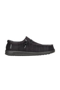 HEYDUDE Men’s Wally Stretch Sox Shoes in Black