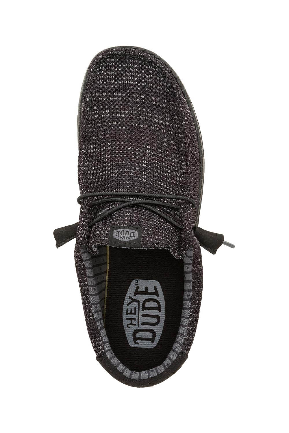 HEYDUDE Men’s Wally Stretch Sox Shoes in Black