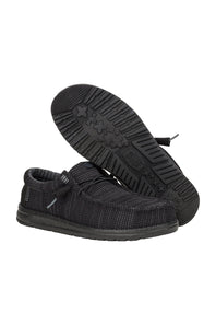 HEYDUDE Men’s Wally Stretch Sox Shoes in Black