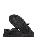 HEYDUDE Men’s Wally Stretch Sox Shoes in Black