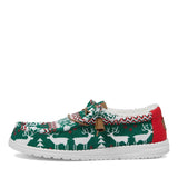 HEYDUDE Men’s Wally Ugly Sweater Lined Shoes in Green