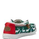 HEYDUDE Men’s Wally Ugly Sweater Lined Shoes in Green