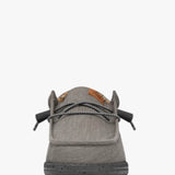 Hey Dude Shoes Men’s Wally Washed Canvas Shoes in Charcoal