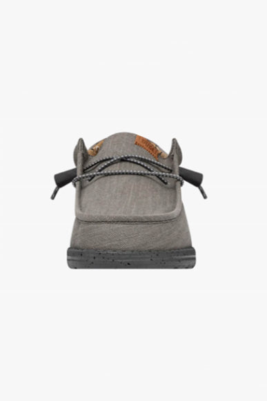 Hey Dude Shoes Men’s Wally Washed Canvas Shoes in Charcoal