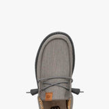 Hey Dude Shoes Men’s Wally Washed Canvas Shoes in Charcoal