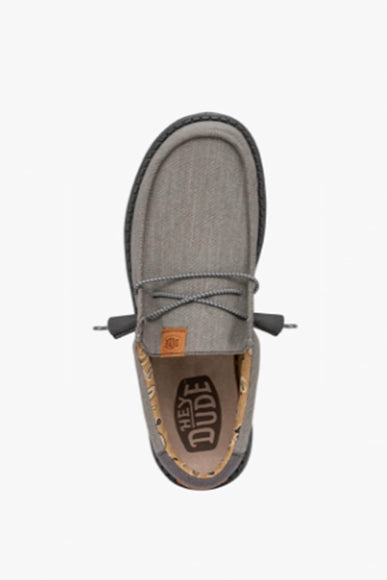 Hey Dude Shoes Men’s Wally Washed Canvas Shoes in Charcoal