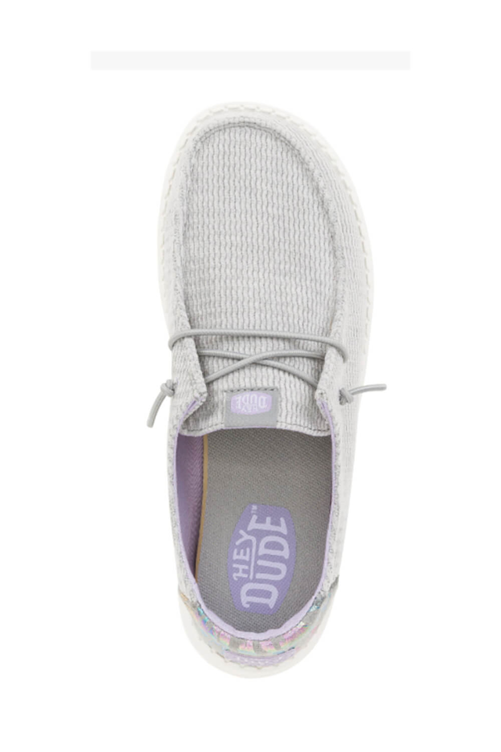 HEYDUDE Women's Wendy Corduroy Leo Shoes in Grey | 41915-030