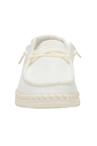 HEYDUDE Women’s Wendy Espadrille Woven Shoes in White