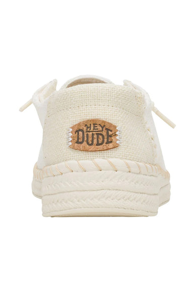 HEYDUDE Women’s Wendy Espadrille Woven Shoes in White