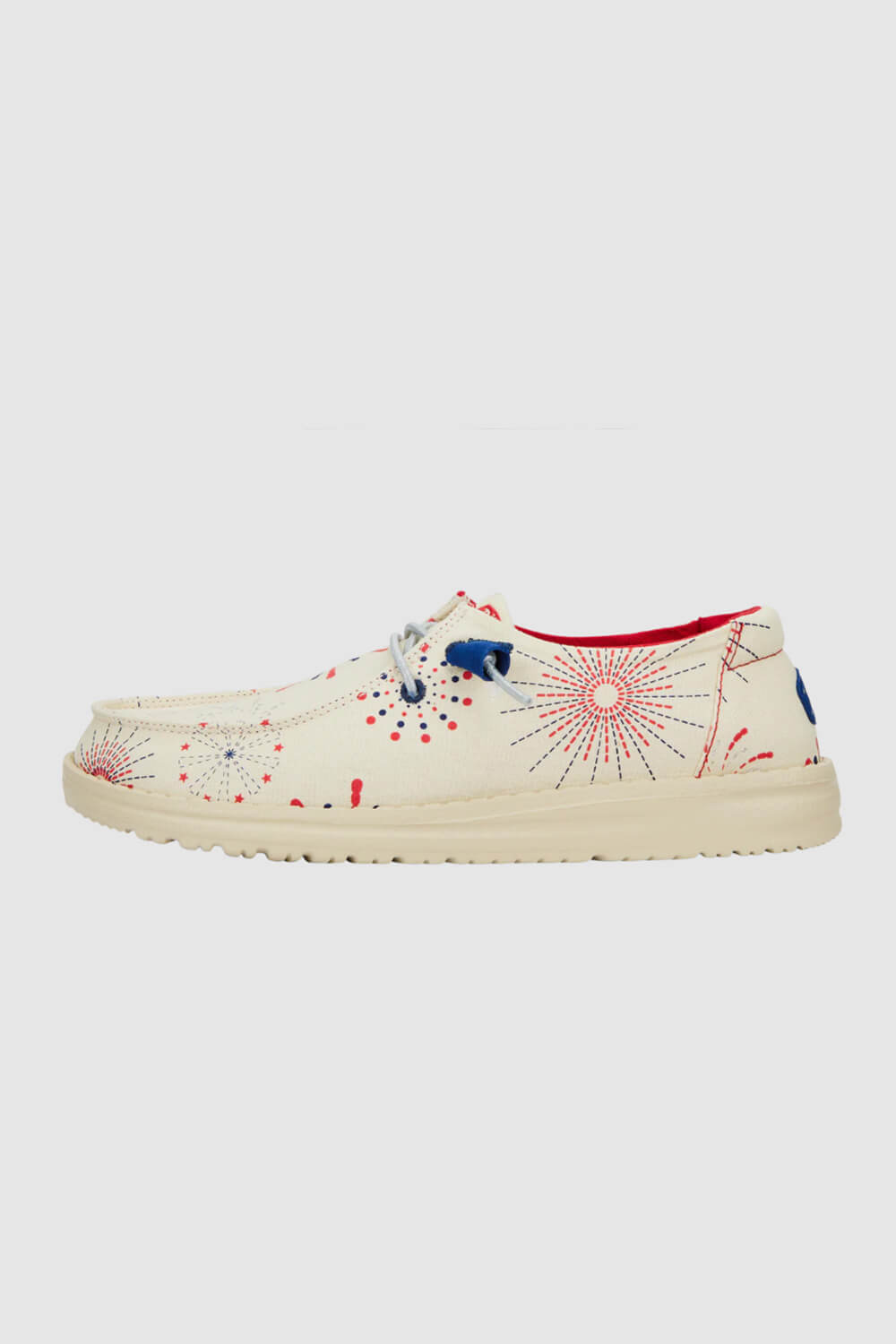 ジャンスカ HEYDUDE Women's Wendy Americana Firework Print Shoes in