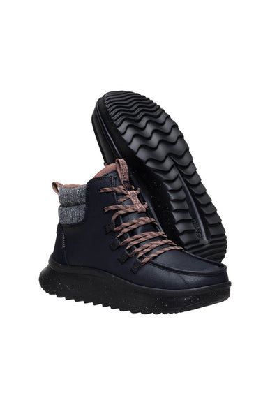 HEYDUDE Women’s Wendy Peak Apres Coated Canvas in Black