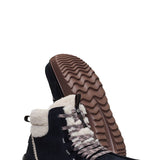 HEYDUDE Women’s Wendy Peak Apres Suede Cozy Stitch in Black